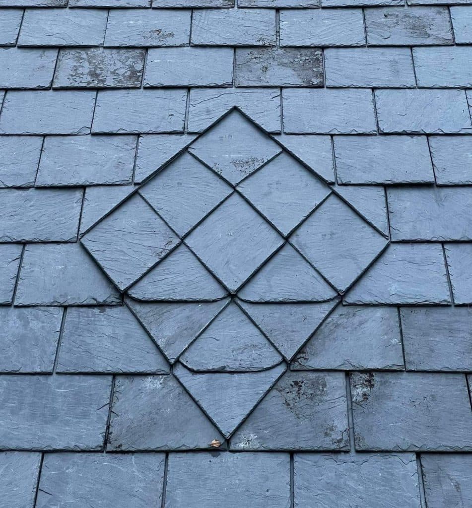 Corven Hall rear roof after restoration